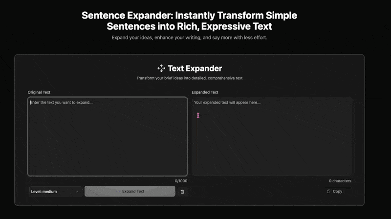 AI Sentence Expander Demo